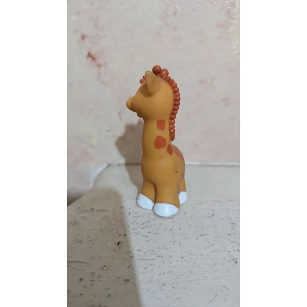 Fisher‎ Price Vintage Giraffe Figurine Rubber Toy 4 Inches Tall zoo Noah's  Ark